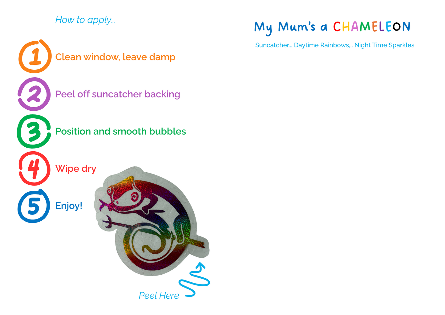 My Mum's a Chameleon Suncatcher